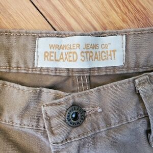 Wrangler Relaxed Straight Khakis 36x30 100% Cotton